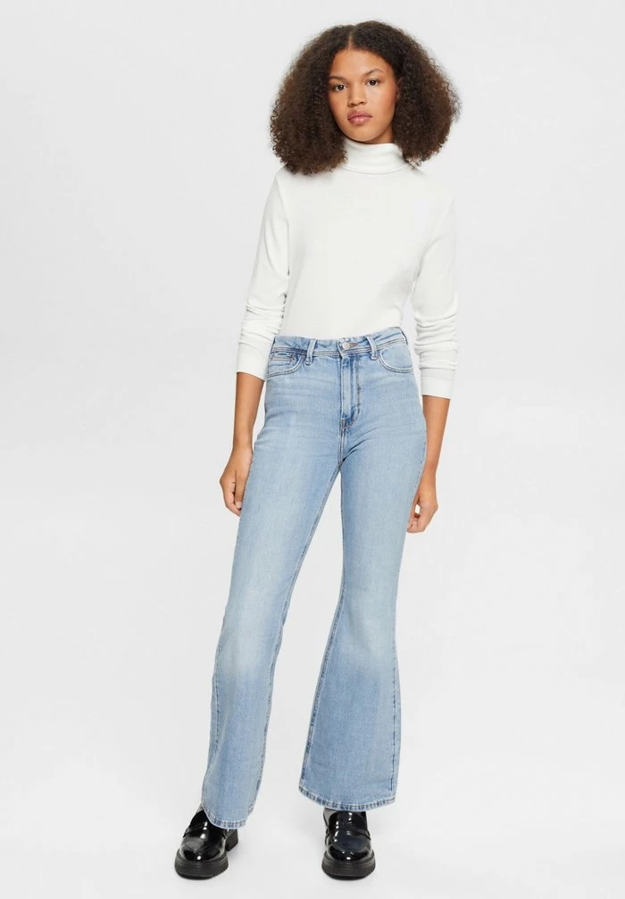 Edc By Esprit Flared Jeans - Blue Medium Wash 6 Edc By Esprit Flared Jeans - Blue Medium Wash - Image 6