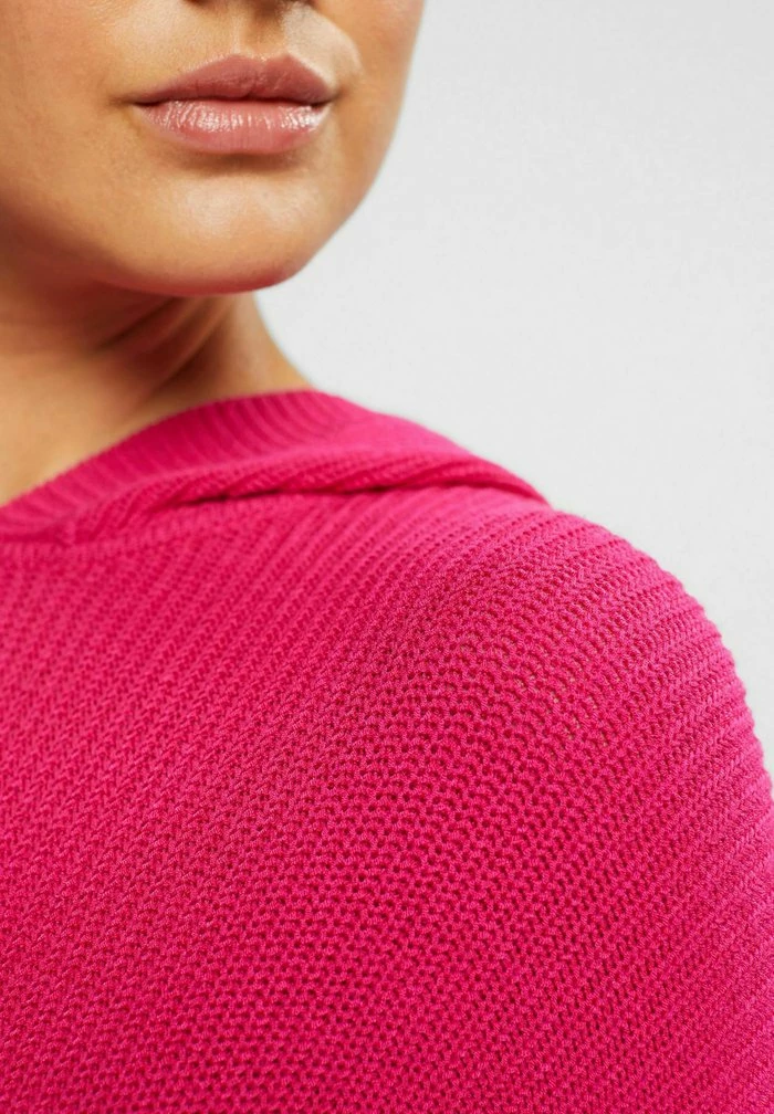 Edc By Esprit SOFT TOUCH HOODED - Jumper - Pink Fuchsia 4 Edc By Esprit SOFT TOUCH HOODED - Jumper - Pink Fuchsia - Image 4