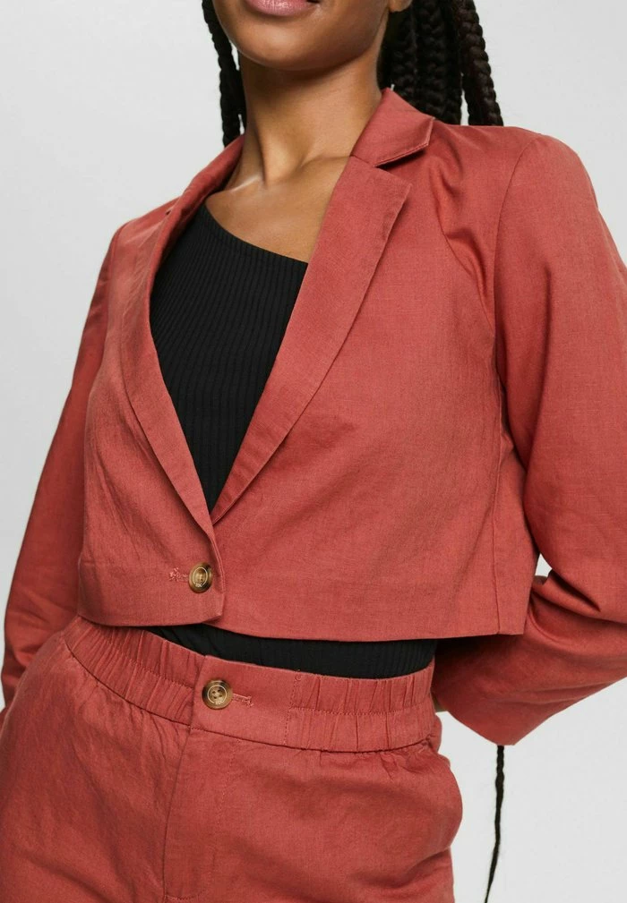 Edc By Esprit Blazer - Terracotta 4 Edc By Esprit Blazer - Terracotta - Image 4