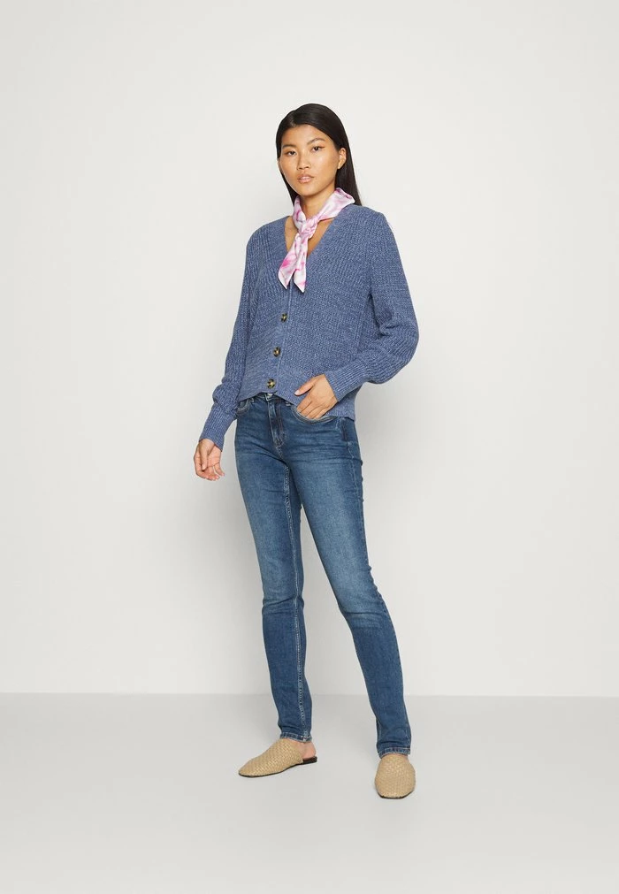 Edc By Esprit MEDIUM RISE HIGH STRETCH - Slim Fit Jeans - Blue Dark Wash 2 Edc By Esprit MEDIUM RISE HIGH STRETCH - Slim Fit Jeans - Blue Dark Wash - Image 2