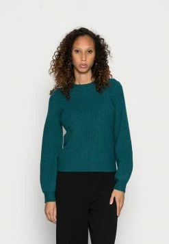 Edc By Esprit FITTED PUFFY - Jumper - Emerald Green