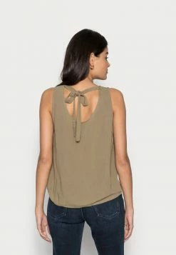 Edc By Esprit Top - Light Khaki -edc by Esprit Shop 3e3f56118116409b8e01fb0d61c7d841