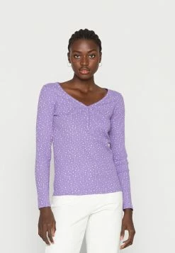 Edc By Esprit POINTELLE - Long Sleeved Top - Lilac