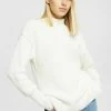 Edc By Esprit MIT MOCKNECK - Jumper - Off White