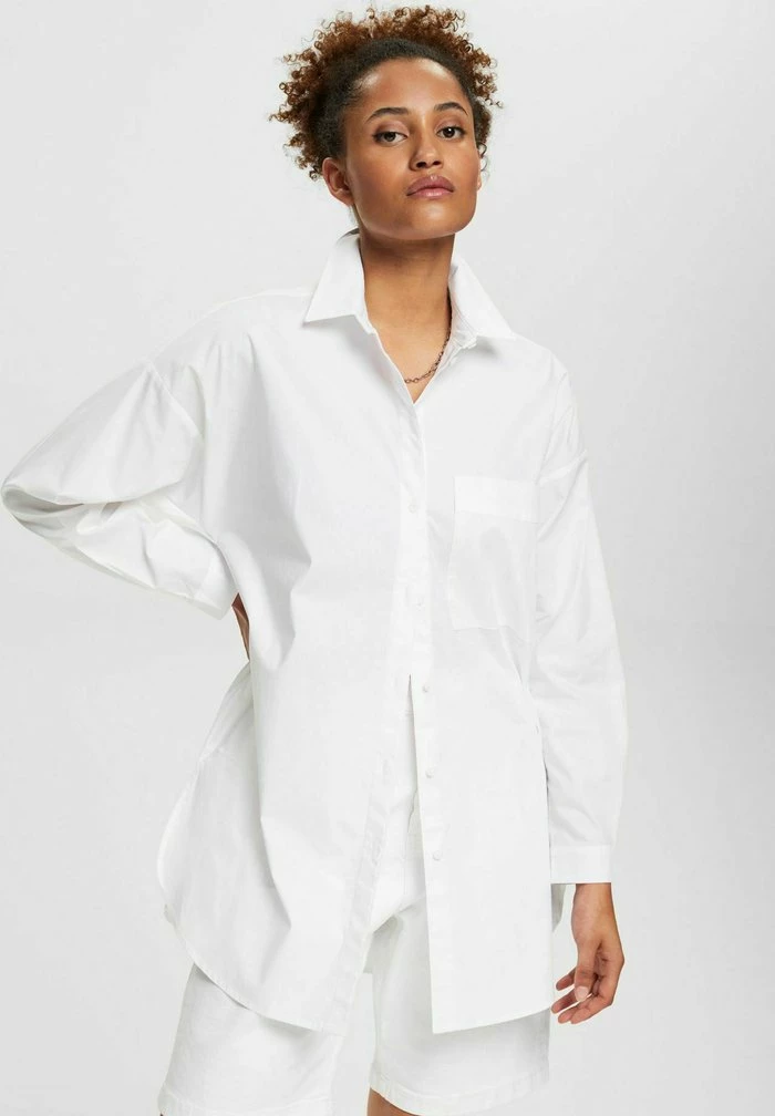 Edc By Esprit OVERSIZE - Button-down Blouse - White 1 Edc By Esprit OVERSIZE - Button-down Blouse - White