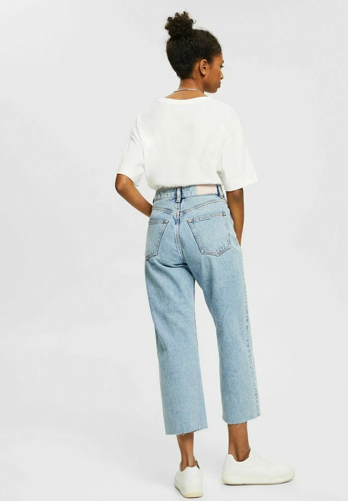 Edc By Esprit Straight Leg Jeans - Blue Light Washed 3 Edc By Esprit Straight Leg Jeans - Blue Light Washed - Image 3