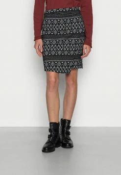 Edc By Esprit NORDIC PATT - Wrap Skirt - Black