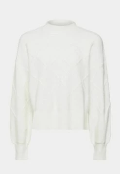 Edc By Esprit MIT ARGYLE-MUSTER - Jumper - Off White -edc by Esprit Shop 421d6cacfc4c4bf78178534d57c51109