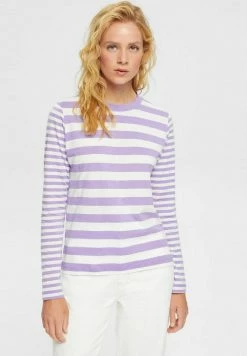 Edc By Esprit STRIPE - Long Sleeved Top - Lilac