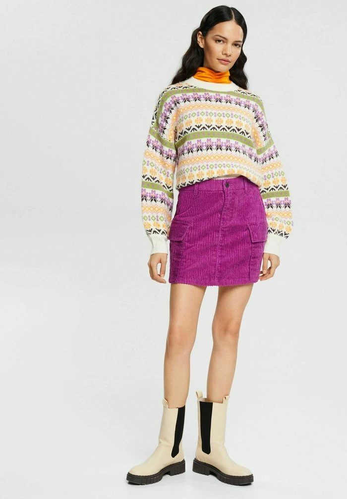 Edc By Esprit Mini Skirt - Violet 2 Edc By Esprit Mini Skirt - Violet - Image 2