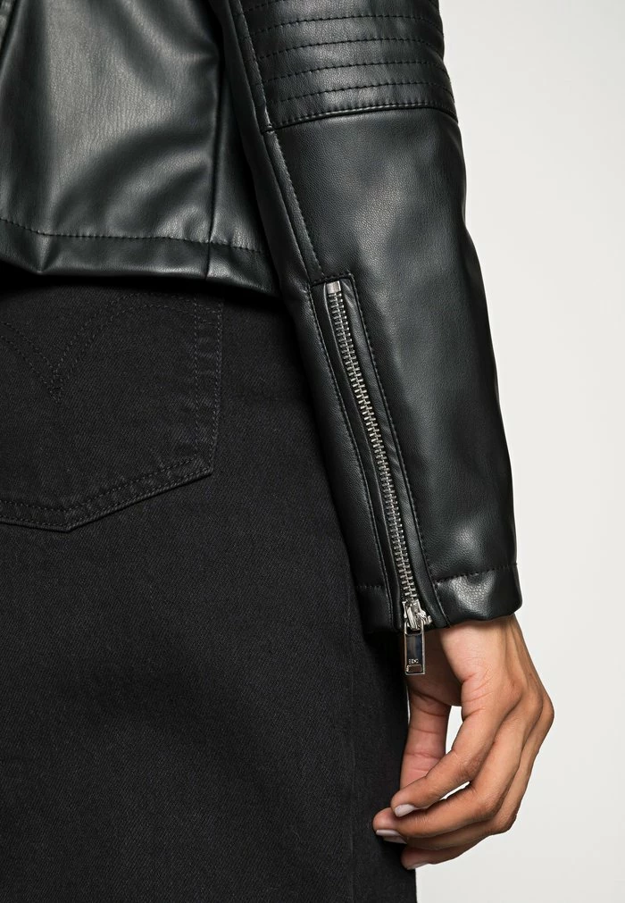 Edc By Esprit BIKER JACKET - Faux Leather Jacket - Black 5 Edc By Esprit BIKER JACKET - Faux Leather Jacket - Black - Image 5