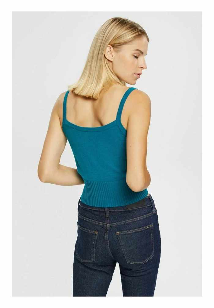 Edc By Esprit Top - Teal Blue 3 Edc By Esprit Top - Teal Blue - Image 3