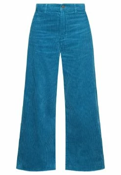 Edc By Esprit HIGH RISE WIDE - Trousers - Teal Blue -edc by Esprit Shop 448f1647e1ec4533abf0e09c119b7606