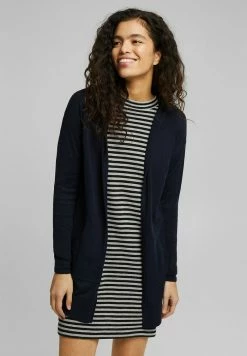 Edc By Esprit SLUB HOODED - Cardigan - Navy