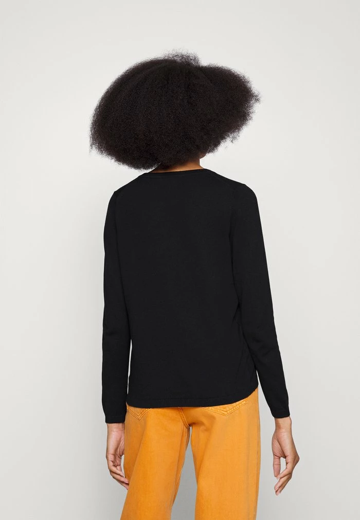 Edc By Esprit BASIC V-NECK - Jumper - Black 3 Edc By Esprit BASIC V-NECK - Jumper - Black - Image 3