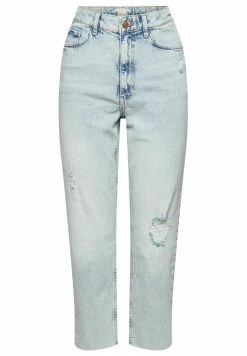 Edc By Esprit Straight Leg Jeans - Blue Bleached -edc by Esprit Shop 4553d357104f40ecaa0d55318a1c5219