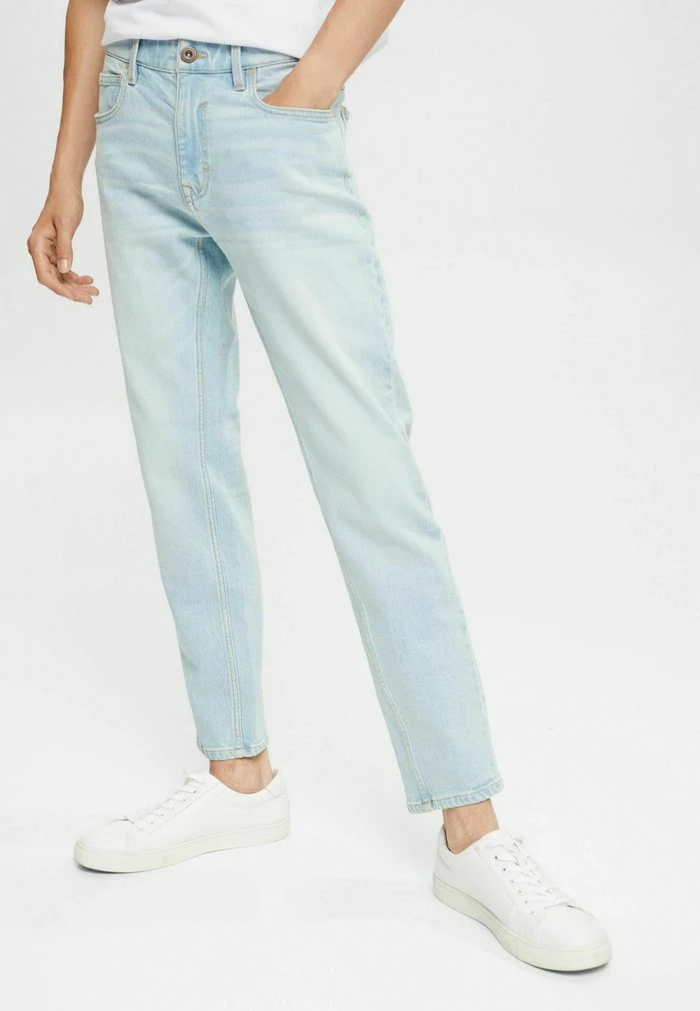 Edc By Esprit STRETCH - Straight Leg Jeans - Blue Bleached 1 Edc By Esprit STRETCH - Straight Leg Jeans - Blue Bleached