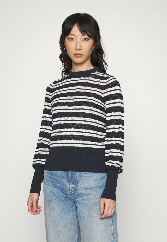 Edc By Esprit POINTELLE - Jumper - Navy 1 Edc By Esprit POINTELLE - Jumper - Navy