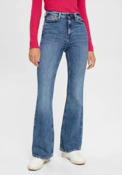 Edc By Esprit Flared Jeans - Blue Dark Wash