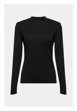 Edc By Esprit FULL NEEDLE MOCK NECK LONG SLEEVE - Long Sleeved Top - Black -edc by Esprit Shop 49f196eab2824cf5be975ba4243fb5f0