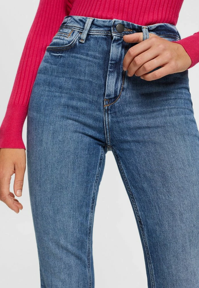 Edc By Esprit Flared Jeans - Blue Dark Wash 5 Edc By Esprit Flared Jeans - Blue Dark Wash - Image 5