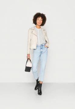 Edc By Esprit BIKER - Faux Leather Jacket - Cream Beige 6 Edc By Esprit BIKER - Faux Leather Jacket - Cream Beige -edc by Esprit Shop 4a22c477fc3c4866b88ad6fe202e6124