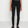 Edc By Esprit MEDIUM RISE - Jeggings - Black Rinse