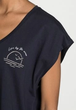 Edc By Esprit EMBRO - Basic T-shirt - Navy 9 Edc By Esprit EMBRO - Basic T-shirt - Navy -edc by Esprit Shop 4a53267752ab4319ad11a35354d7491a