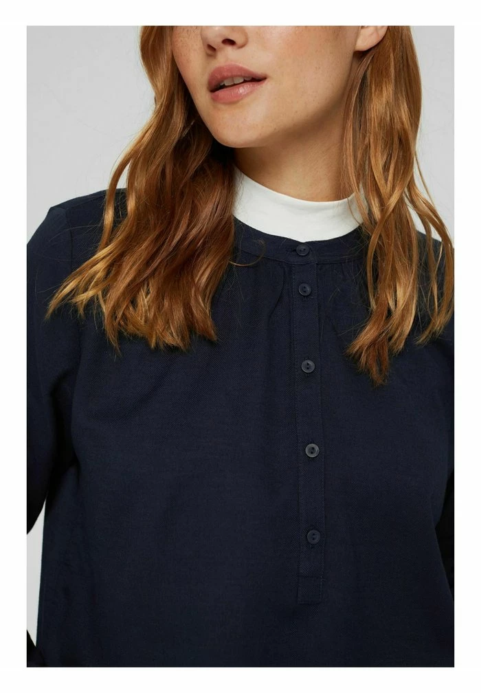 Edc By Esprit HENLEY - Blouse - Navy 4 Edc By Esprit HENLEY - Blouse - Navy - Image 4