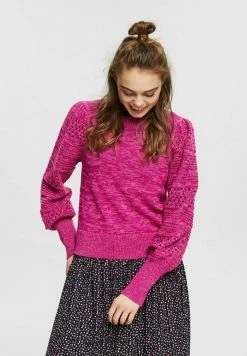 Edc By Esprit MIT -ELEMENTEN - Jumper - Pink Fuchsia -edc by Esprit Shop 4c66a7cad4774c90bea45233f1fdbc02