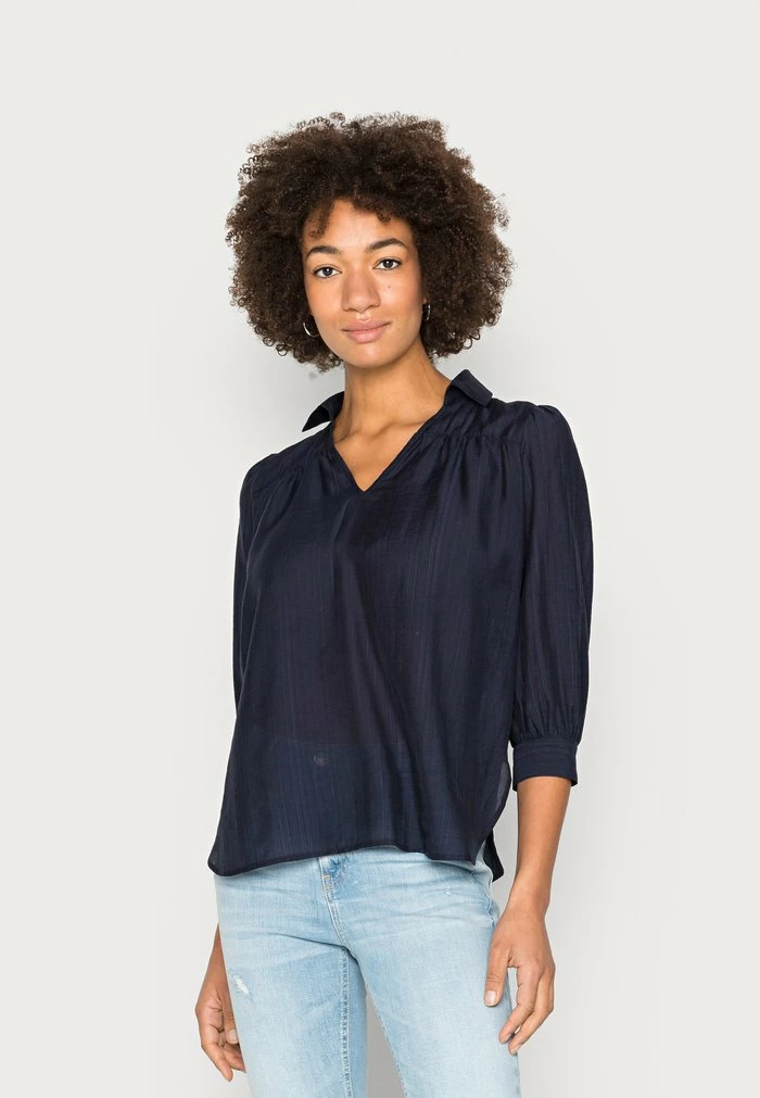 Edc By Esprit Blouse - Navy 1 Edc By Esprit Blouse - Navy