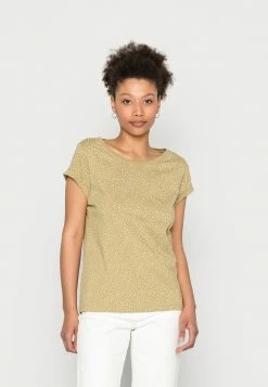 Edc By Esprit ROUNDNECK - Print T-shirt - Leaf Green