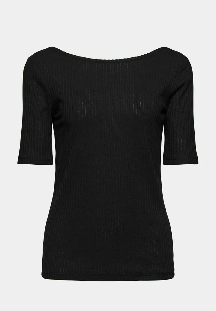 Edc By Esprit MIT RÜCKENAUSSCHNITT - Basic T-shirt - Black 10 Edc By Esprit MIT RÜCKENAUSSCHNITT - Basic T-shirt - Black - Image 10