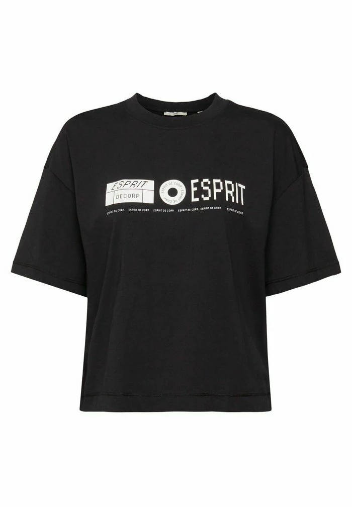 Edc By Esprit MIT PRINT AUF VORDER UND RÜCKENTEIL - Print T-shirt - Black 6 Edc By Esprit MIT PRINT AUF VORDER UND RÜCKENTEIL - Print T-shirt - Black - Image 6