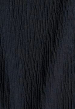 Edc By Esprit CRINKLE DRESS - Shirt Dress - Navy -edc by Esprit Shop 4e37048a0fd9437eba099cbd46fe6ef5