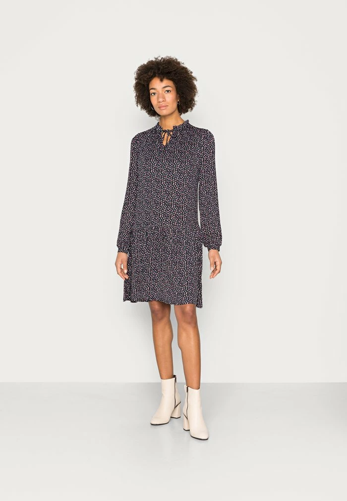 Edc By Esprit CREPE - Day Dress - Navy 1 Edc By Esprit CREPE - Day Dress - Navy