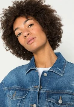 Edc By Esprit OCS JACKET - Denim Jacket - Blue Medium Wash -edc by Esprit Shop 4f3f2286e0b944a098c3be4ae6372679