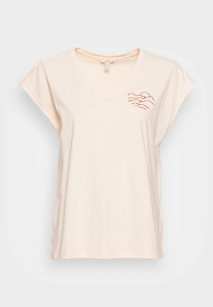 Edc By Esprit EMBRO - Basic T-shirt - Nude 4 Edc By Esprit EMBRO - Basic T-shirt - Nude - Image 4