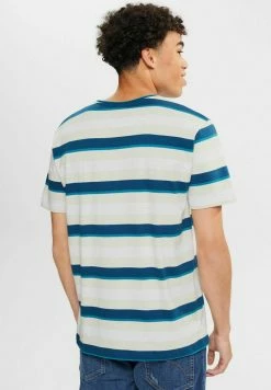 Edc By Esprit MIT STREIFENMUSTER - Print T-shirt - Teal Blue 5 9 Edc By Esprit MIT STREIFENMUSTER - Print T-shirt - Teal Blue 5 -edc by Esprit Shop 4fc540e87a3a45e0bd00dc5dba7bd44b