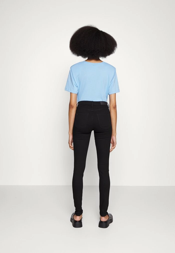 Edc By Esprit MEDIUM RISE - Jeggings - Black Rinse 3 Edc By Esprit MEDIUM RISE - Jeggings - Black Rinse - Image 3