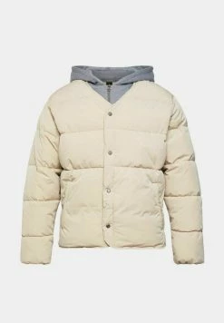 Edc By Esprit MIT ABNEHMBARER KAPUZE - Winter Jacket - Light Beige -edc by Esprit Shop 50706dd9e50a4e6abfde8a024a2e5004