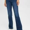Edc By Esprit Flared Jeans - Blue Dark Washed