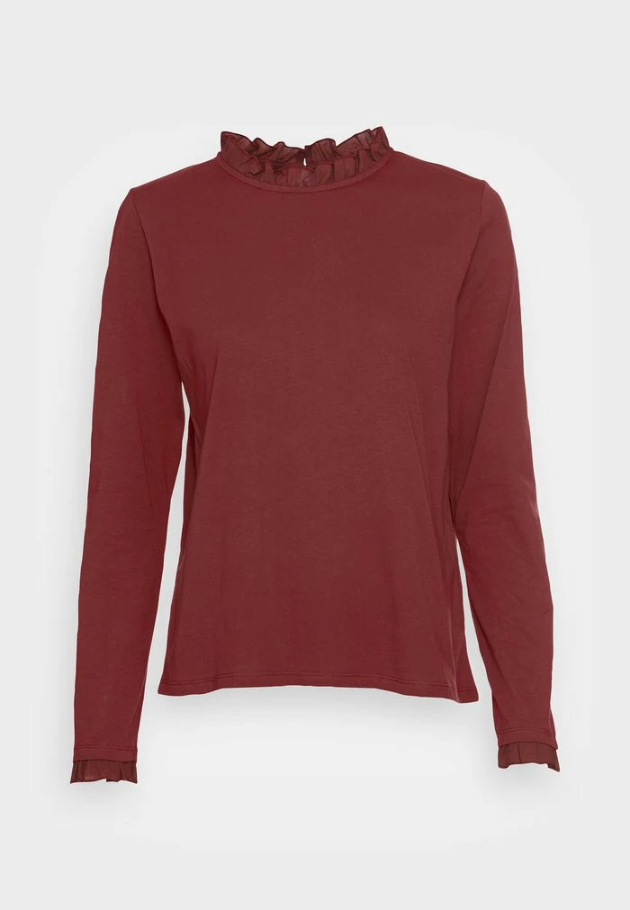 Edc By Esprit Long Sleeved Top - Garnet Red 4 Edc By Esprit Long Sleeved Top - Garnet Red - Image 4