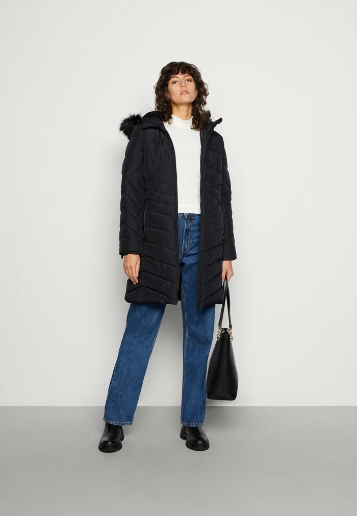 Edc By Esprit Winter Coat - Black 2 Edc By Esprit Winter Coat - Black - Image 2