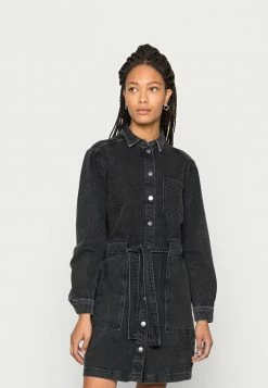 Edc By Esprit Denim Dress - Grey Dark Wash