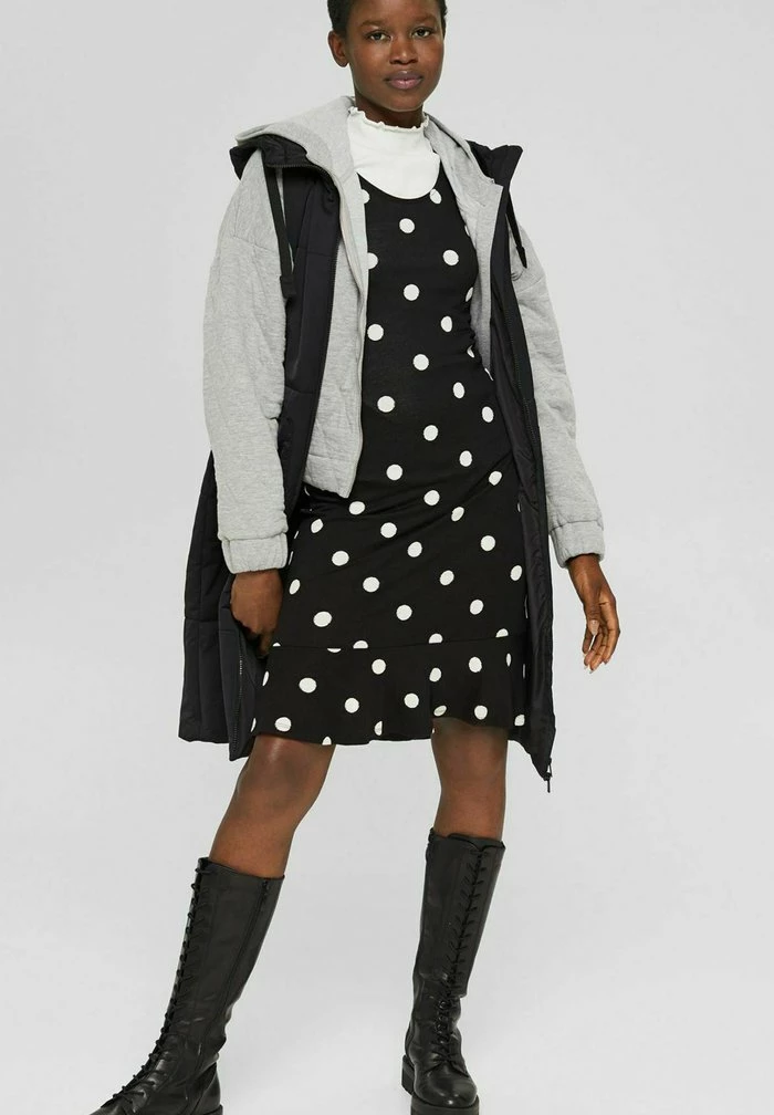 Edc By Esprit Shift Dress - New Black 4 Edc By Esprit Shift Dress - New Black - Image 4