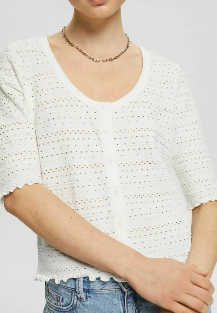 Edc By Esprit MIT KNOPFLEISTE - Blouse - Off White 4 Edc By Esprit MIT KNOPFLEISTE - Blouse - Off White - Image 4