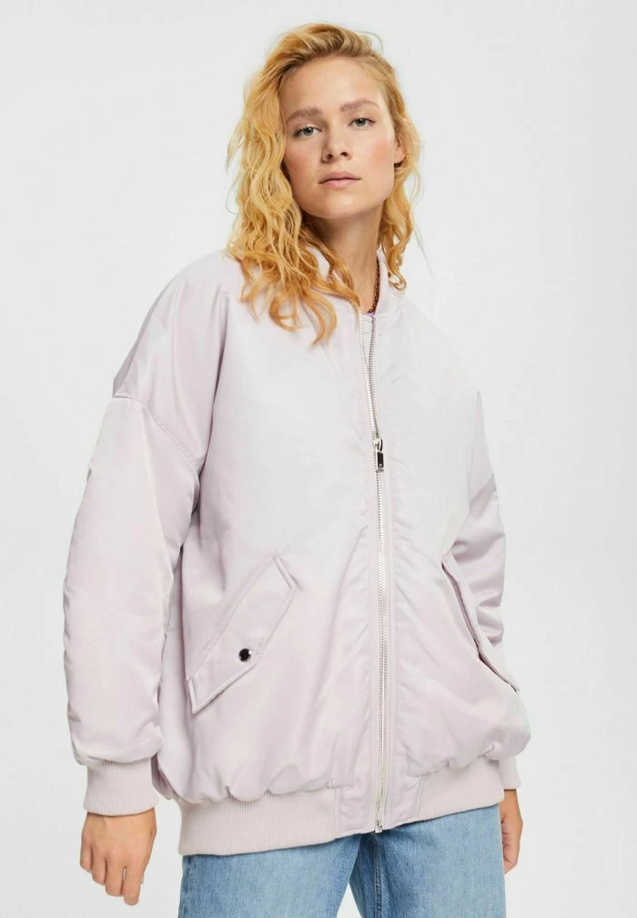 Edc By Esprit BOMBERJACKET - Bomber Jacket - Lavender 1 Edc By Esprit BOMBERJACKET - Bomber Jacket - Lavender
