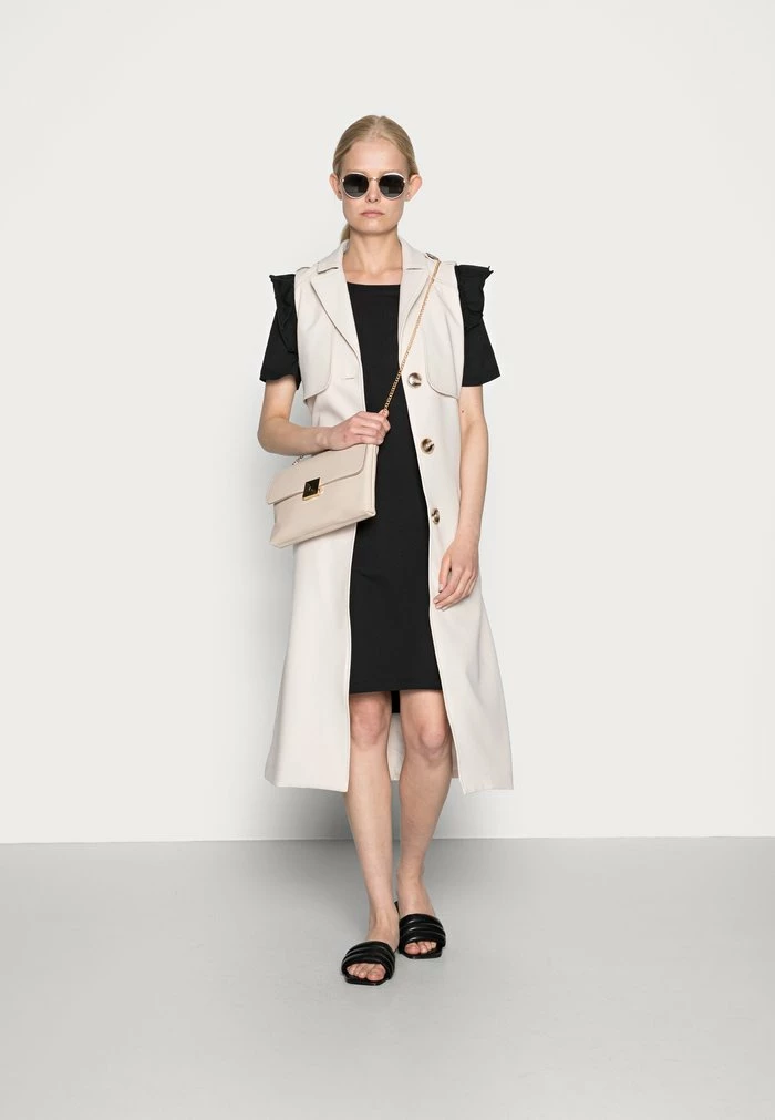 Edc By Esprit FRILL DRESS - Day Dress - Black 2 Edc By Esprit FRILL DRESS - Day Dress - Black - Image 2