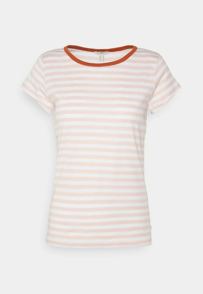 Edc By Esprit STRIPED SHORTSLEEVE TEE - Print T-shirt - Dusty Nude 1 Edc By Esprit STRIPED SHORTSLEEVE TEE - Print T-shirt - Dusty Nude